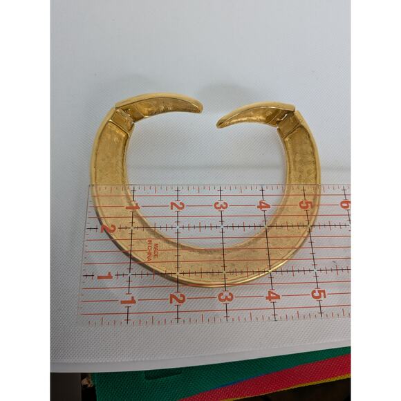 Givenchy Vintage Gold Collar Cleopatra Cuff Choker - Picture 6 of 7